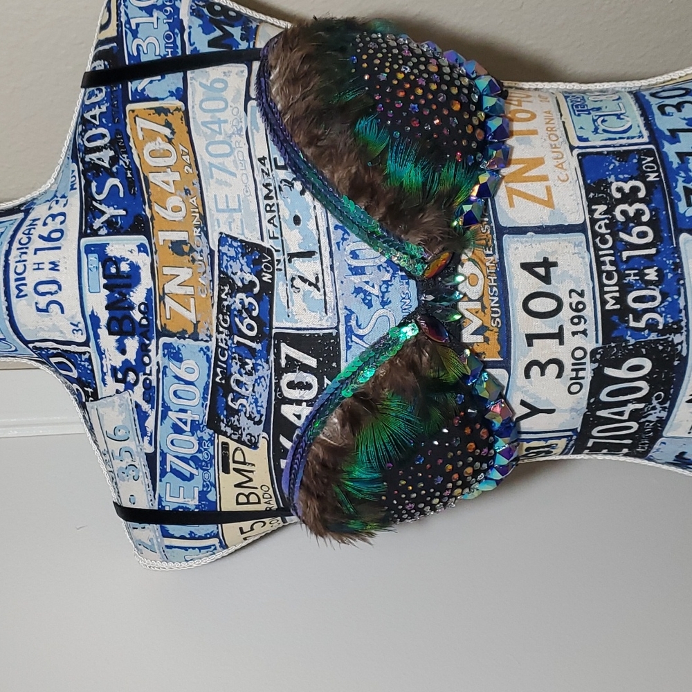 Stunning peacock vibes bra 🦚